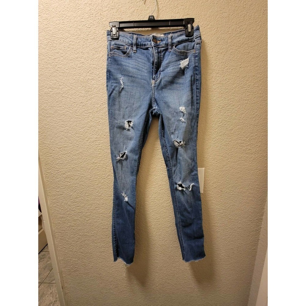 Holister Distressed Midrise Super Skinny Jeans Size 3R